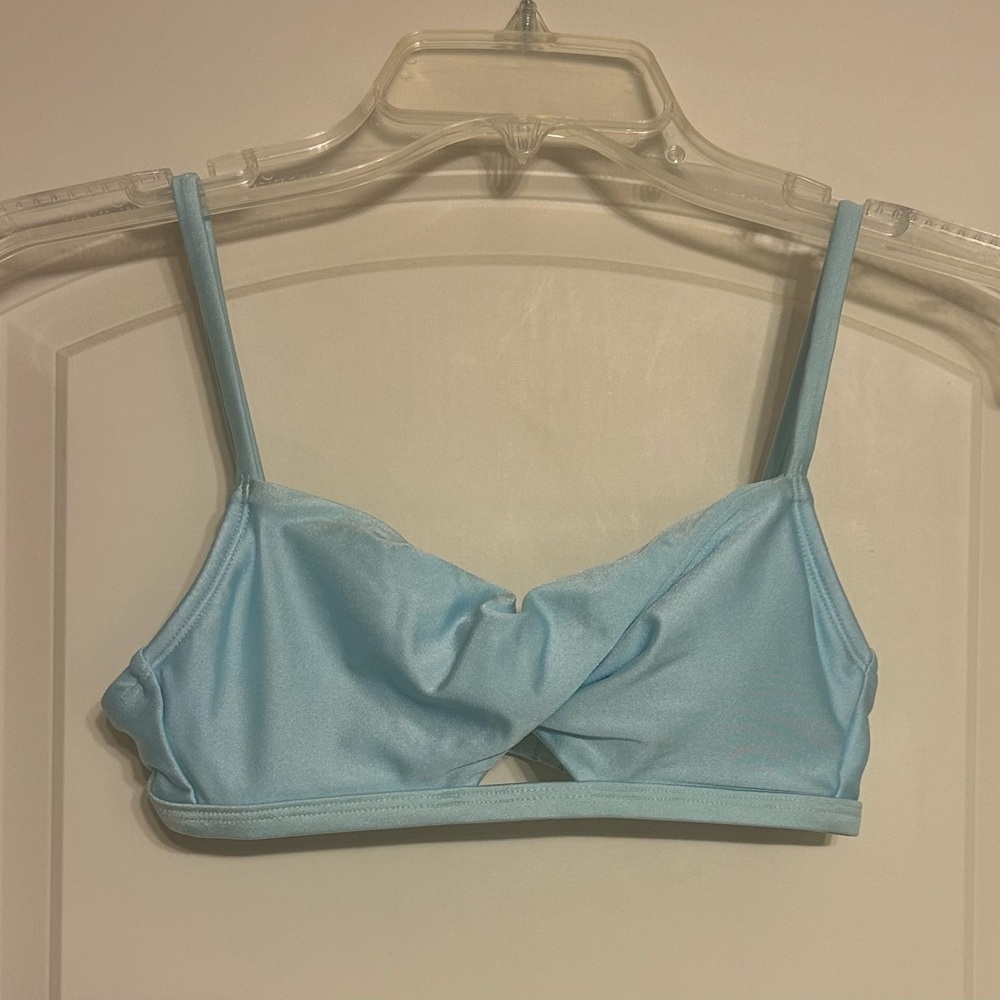 Blue size XS bikini top